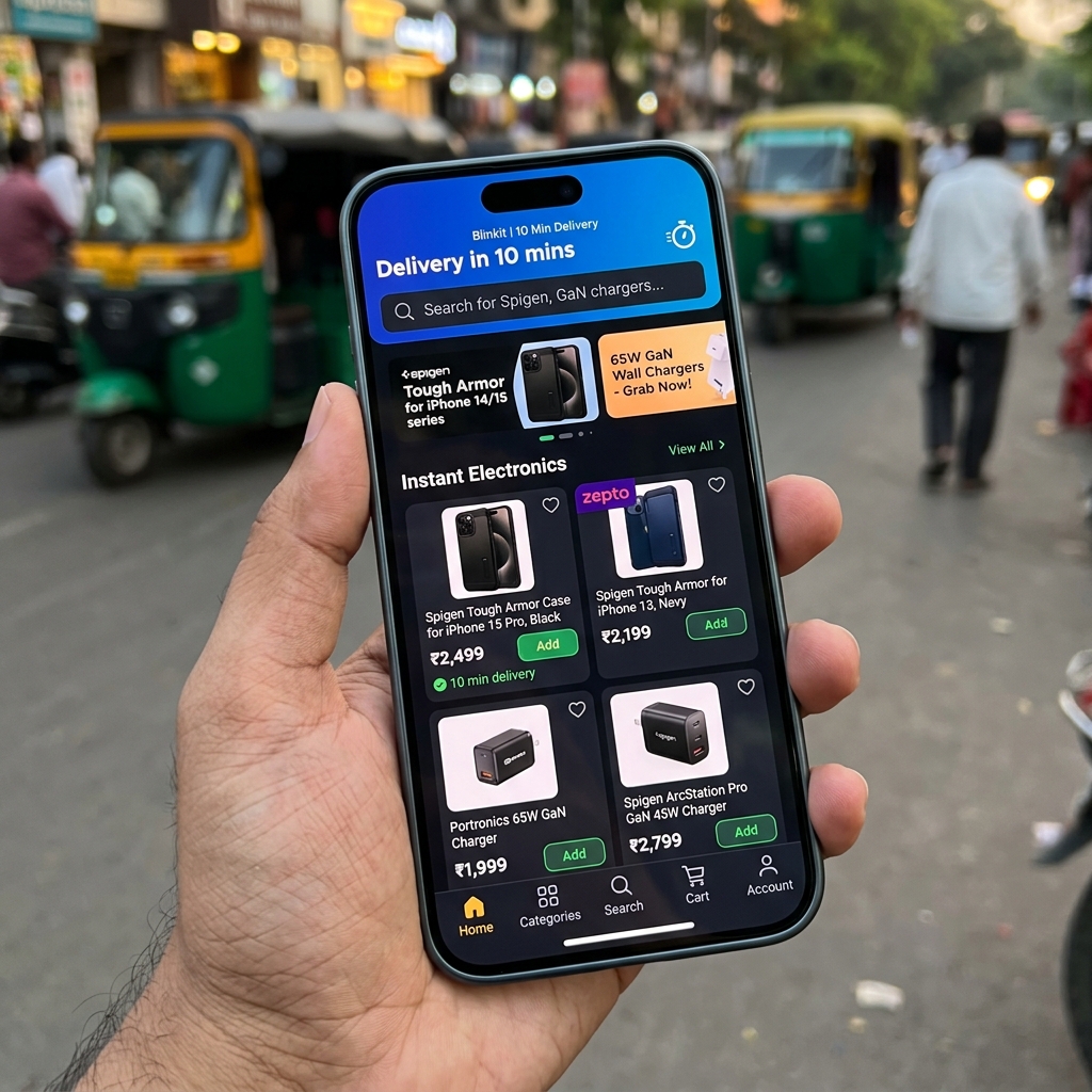 Quick Commerce App Mockup